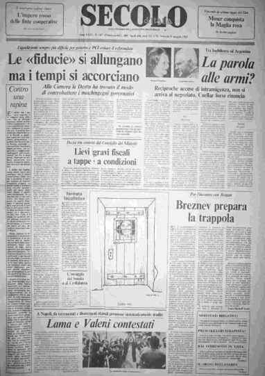venerdì 21 maggio 1982