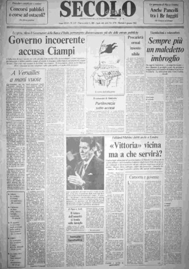 martedì 1 giugno 1982