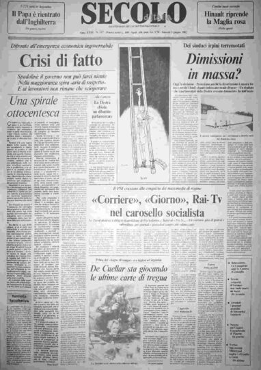 giovedì 3 giugno 1982