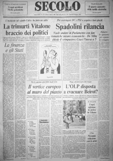 martedì 29 giugno 1982