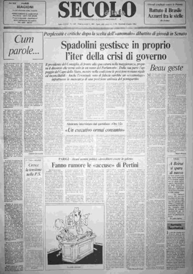 martedì 6 luglio 1982