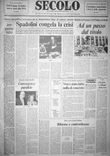 venerdì 9 luglio 1982