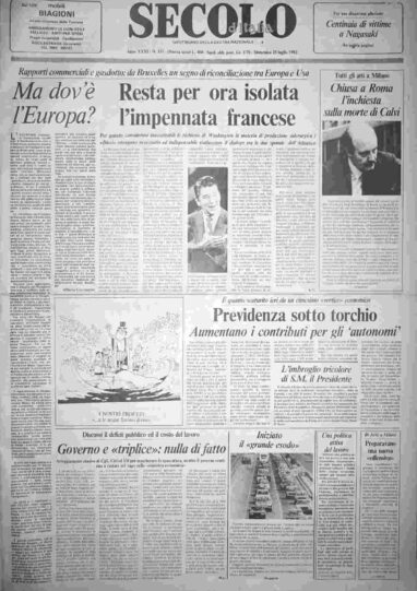 domenica 25 luglio 1982