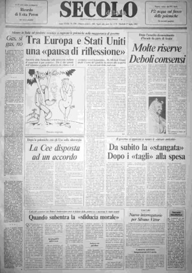 martedì 27 luglio 1982