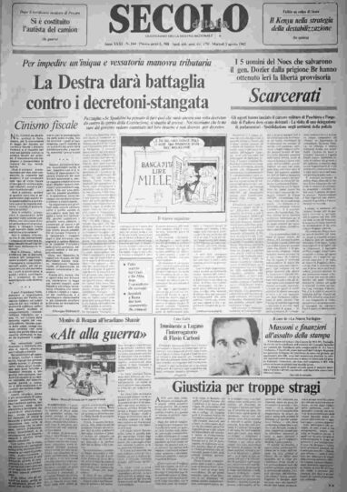 martedì 3 agosto 1982