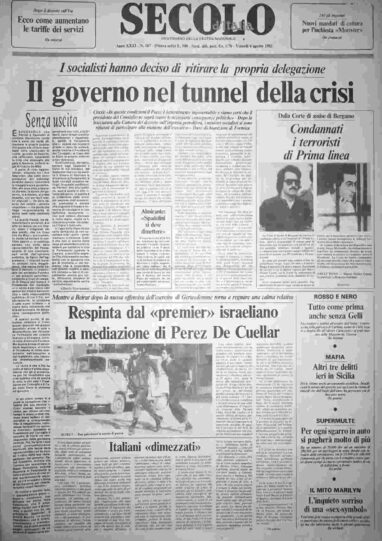 venerdì 6 agosto 1982