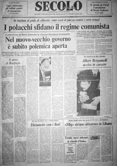 mercoledì 1 settembre 1982
