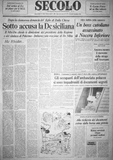 giovedì 9 settembre 1982