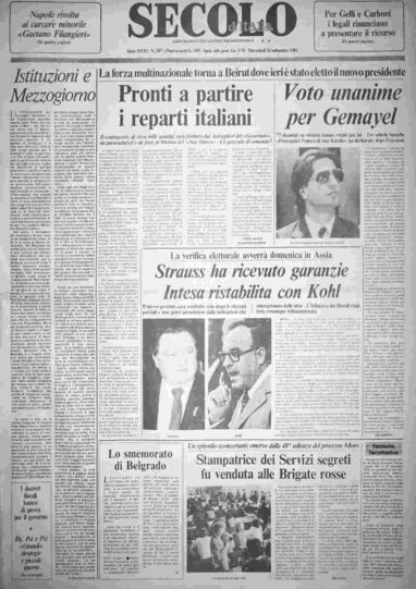 mercoledì 22 settembre 1982