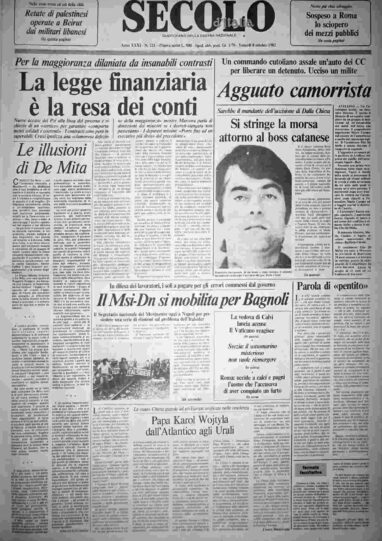 venerdì 8 ottobre 1982