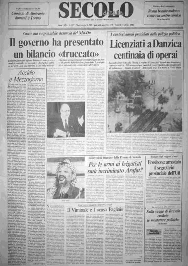 venerdì 15 ottobre 1982