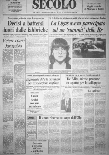 sabato 16 ottobre 1982
