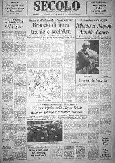 martedì 16 novembre 1982