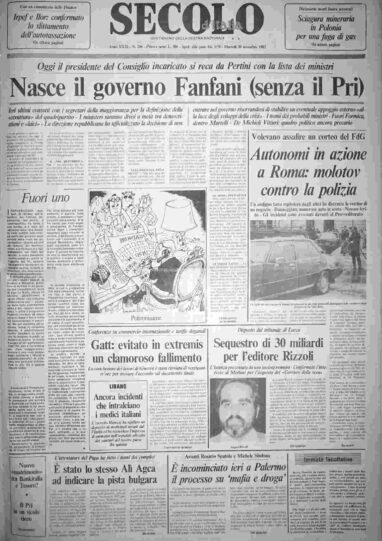 martedì 30 novembre 1982