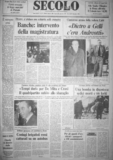 mercoledì 8 dicembre 1982