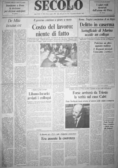 mercoledì 29 dicembre 1982
