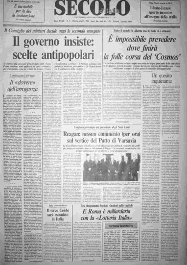 venerdì 7 gennaio 1983
