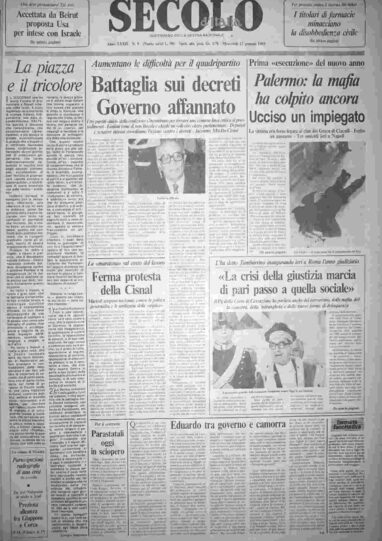 mercoledì 12 gennaio 1983