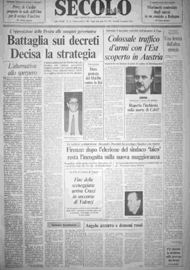 venerdì 14 gennaio 1983