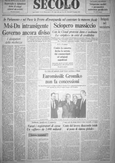 mercoledì 19 gennaio 1983