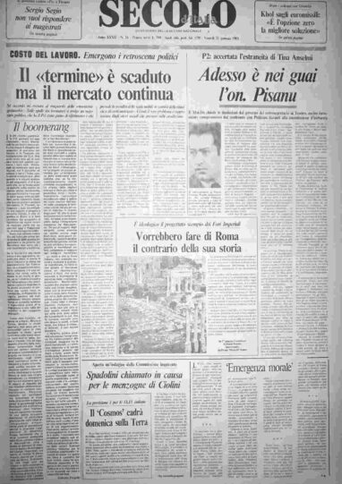 venerdì 21 gennaio 1983