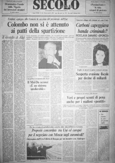 mercoledì 2 febbraio 1983