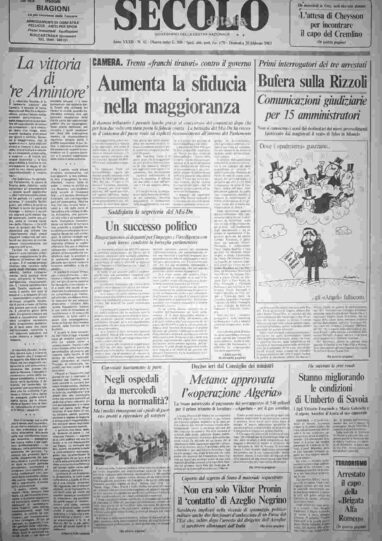 domenica 20 febbraio 1983