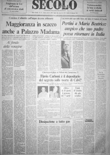 sabato 26 febbraio 1983