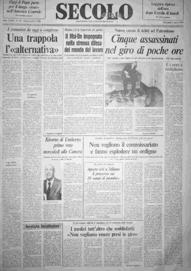 mercoledì 2 marzo 1983