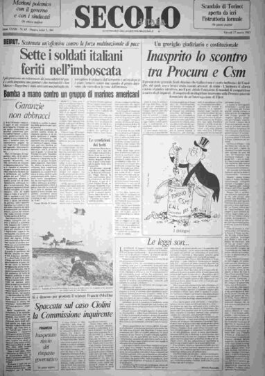 giovedì 17 marzo 1983