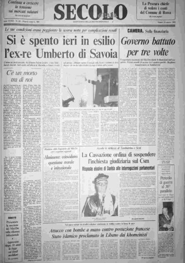 sabato 19 marzo 1983