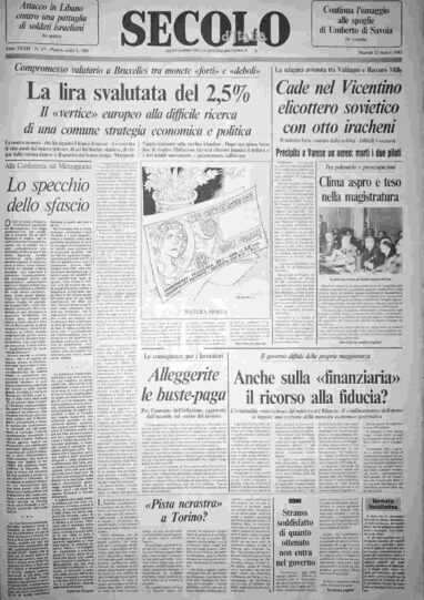 martedì 22 marzo 1983