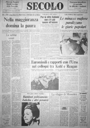 sabato 16 aprile 1983