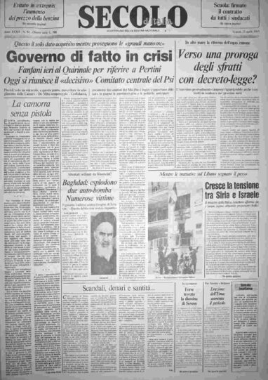 venerdì 22 aprile 1983