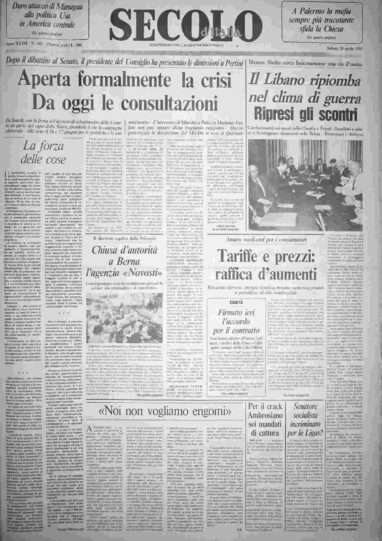 sabato 30 aprile 1983