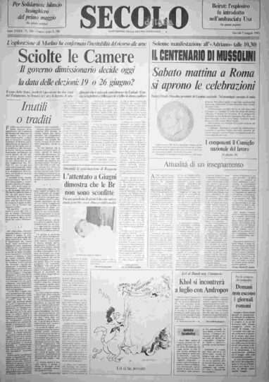 giovedì 5 maggio 1983