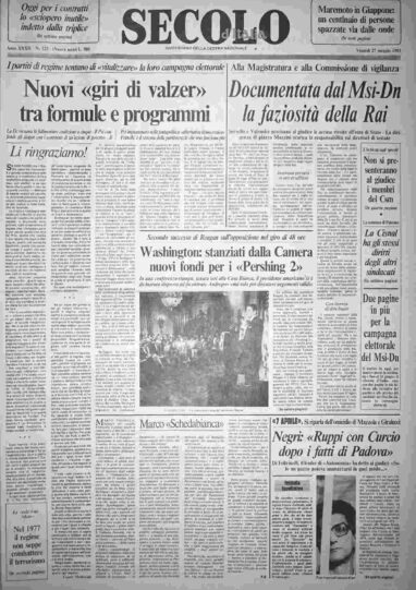 venerdì 27 maggio 1983
