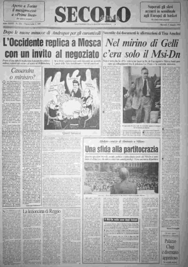 martedì 31 maggio 1983