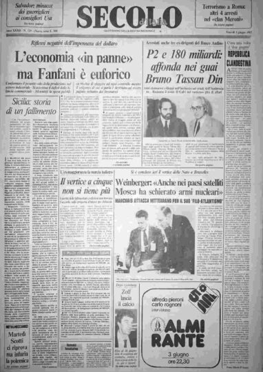 venerdì 3 giugno 1983