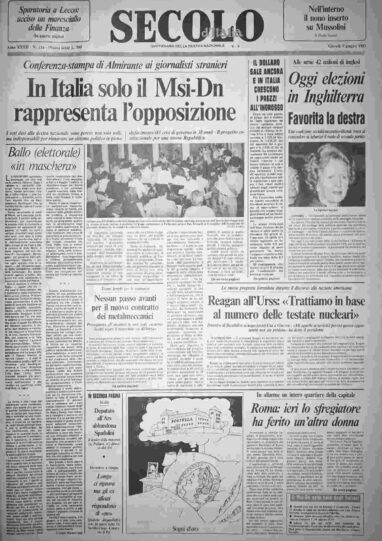 giovedì 9 giugno 1983