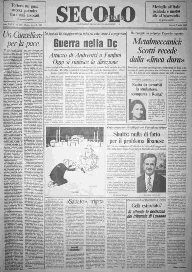 giovedì 7 luglio 1983