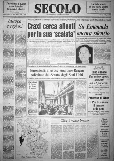 giovedì 14 luglio 1983