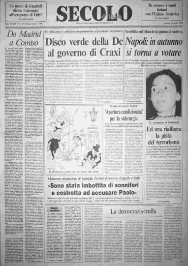 martedì 19 luglio 1983