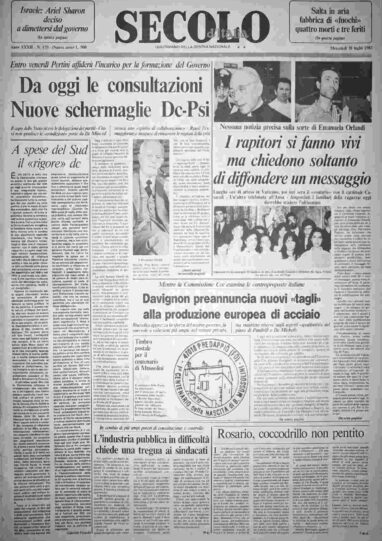 mercoledì 20 luglio 1983