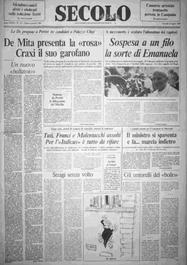giovedì 21 luglio 1983