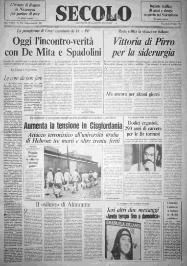 mercoledì 27 luglio 1983