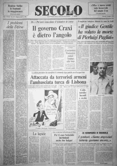giovedì 28 luglio 1983