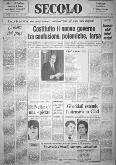 venerdì 5 agosto 1983