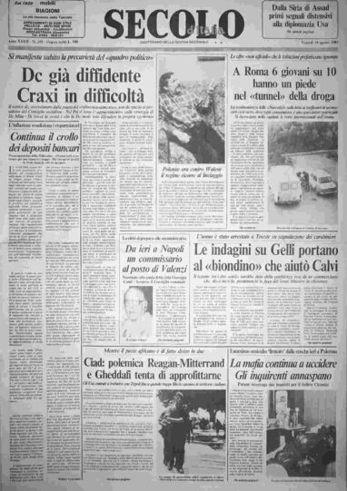 venerdì 19 agosto 1983