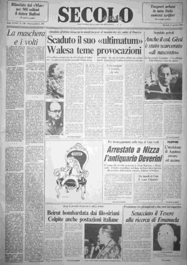 martedì 23 agosto 1983